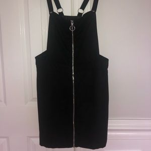 Black overall dress